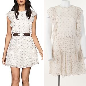 Reiss Valerie Ruffled Dress 